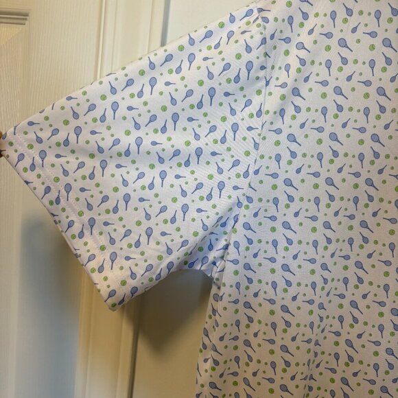 Tailor Byrd Tailorbyrd Polo Style T-Shirt NWT Tennis Racket Ball Pickle Size XL - Picture 4 of 10